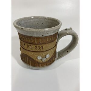 Ed Schrock- Down To Earth Pottery Coffee Mug Cup Psalm 23:1 Bible Verse